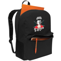 Girl Japanese Samurai Vintage Samurai Cat Geisha Art Graphic Pullover Backpack | Artistshot