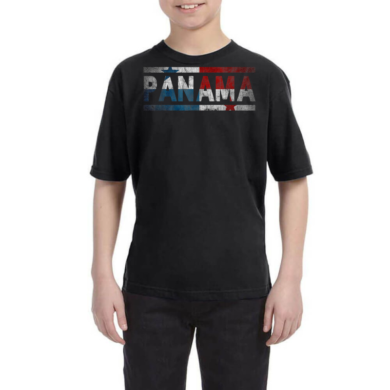 Panama Retro Flag T Shirt Panamanian Distressed Graphic T Shirt Youth Tee by cm-arts | Artistshot