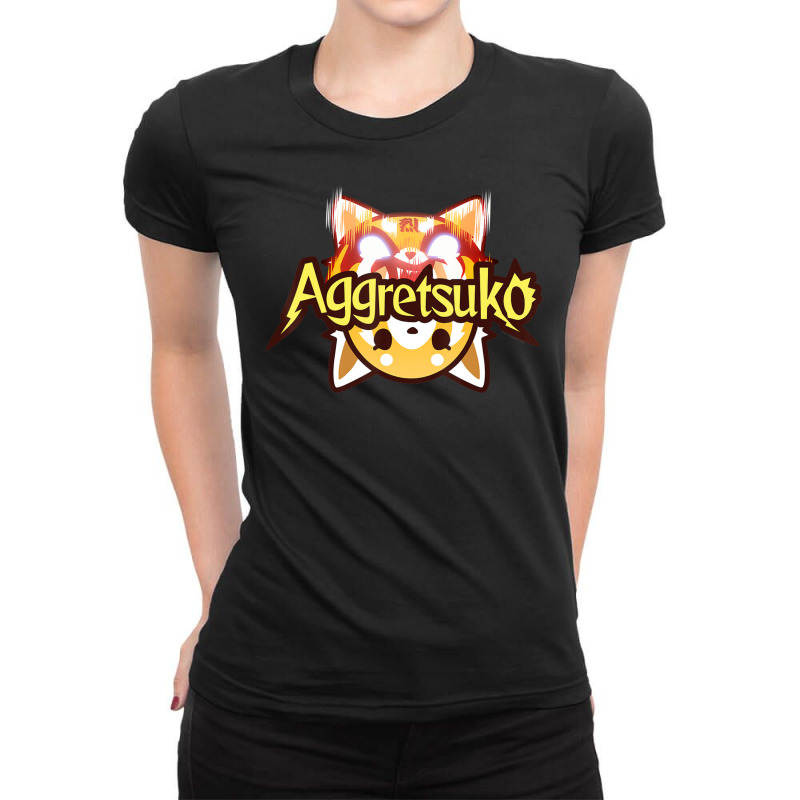 Aggretsuko Dual Personality Ladies Fitted T-Shirt by Kandurip541 | Artistshot