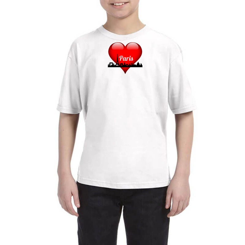 Love Paris Youth Tee by Samantha | Artistshot