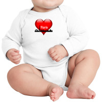 Love Paris Long Sleeve Baby Bodysuit | Artistshot