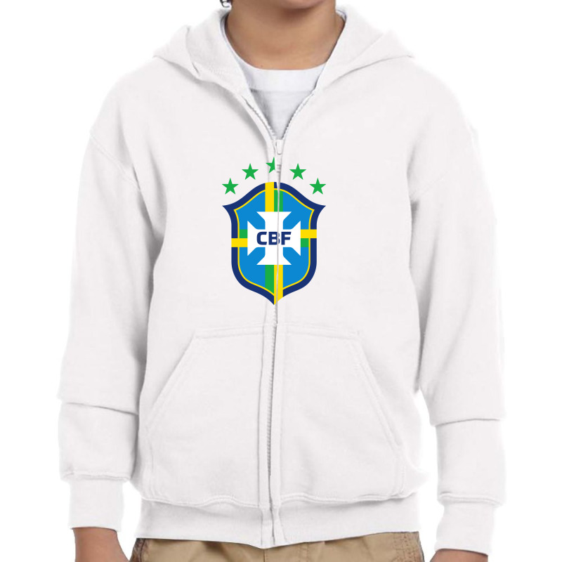 Brazilian Football Confederation Youth Zipper Hoodie | Artistshot