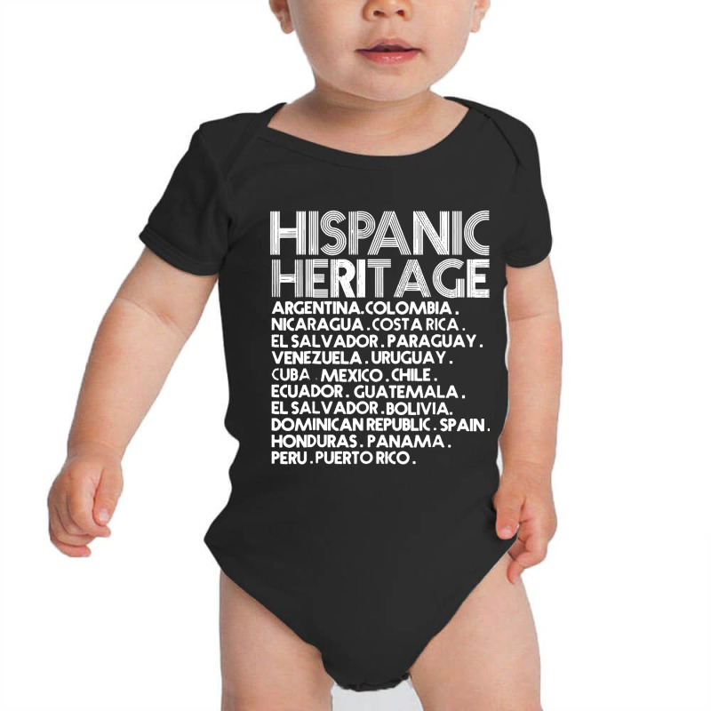 Hispanic Heritage Month Latino Baby Bodysuit by CNNTshirt | Artistshot