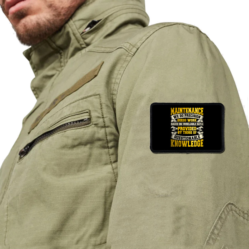 Custom Maintenance Man Gifts Funny Definition Technician Worker T Shirt  Rectangle Patch By Cm-arts - Artistshot