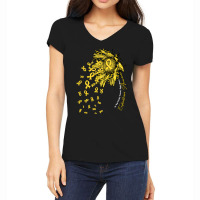 Endometriosis Awareness Survivor T  Shirt2173 Women's V-neck T-shirt | Artistshot