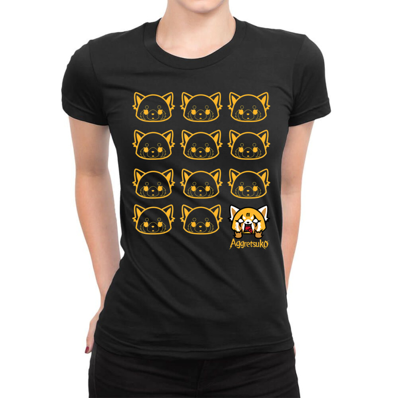 Aggretsuko Real Ladies Fitted T-Shirt by Kandurip541 | Artistshot