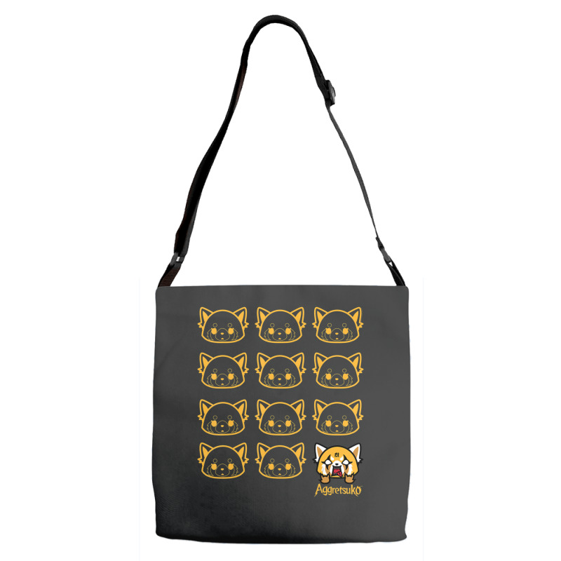 Aggretsuko Real Adjustable Strap Totes | Artistshot