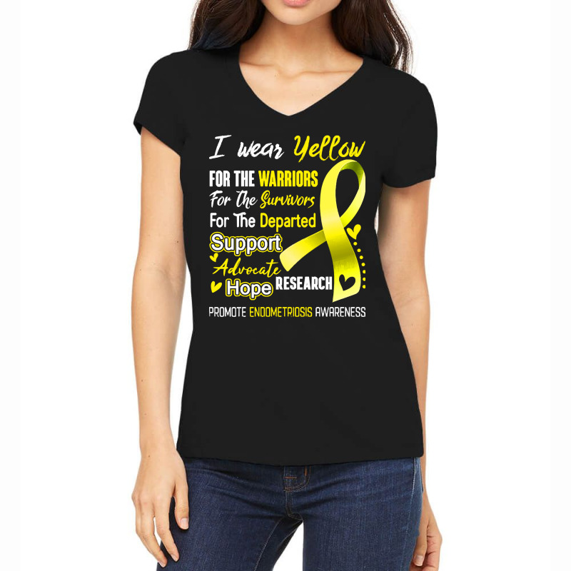 Endometriosis Awareness T  Shirt2180 Women's V-Neck T-Shirt by cm-arts | Artistshot