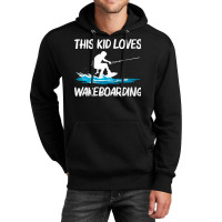 Cool Wakeboarding For Kids Boys Wakeboard Surfer Wakeboarder Pullover Unisex Hoodie | Artistshot