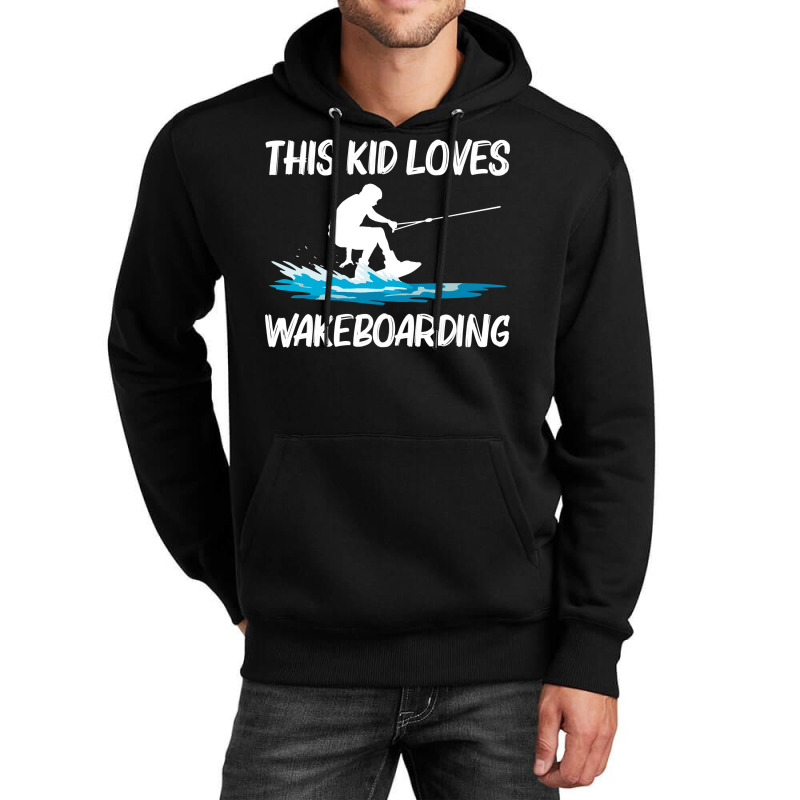 Cool Wakeboarding For Kids Boys Wakeboard Surfer Wakeboarder Pullover Unisex Hoodie | Artistshot