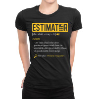 Estimator Estimating Calculations Jobs Ladies Fitted T-shirt | Artistshot