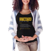 Estimator Estimating Calculations Jobs Maternity Scoop Neck T-shirt | Artistshot