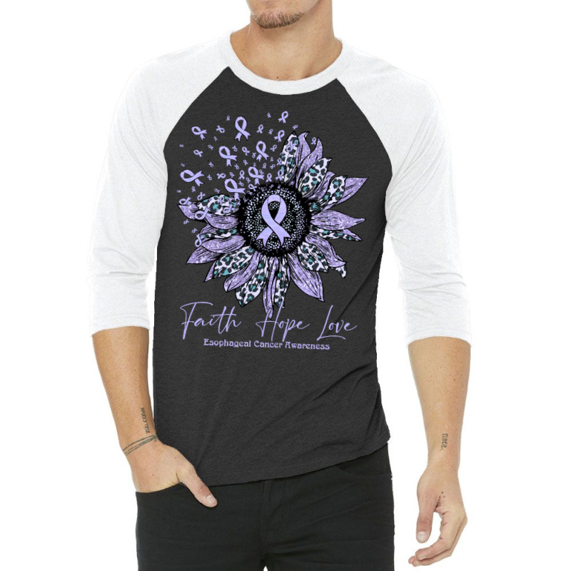 Esophageal Cancer Survivor T  Shirt2190 3/4 Sleeve Shirt by cm-arts | Artistshot