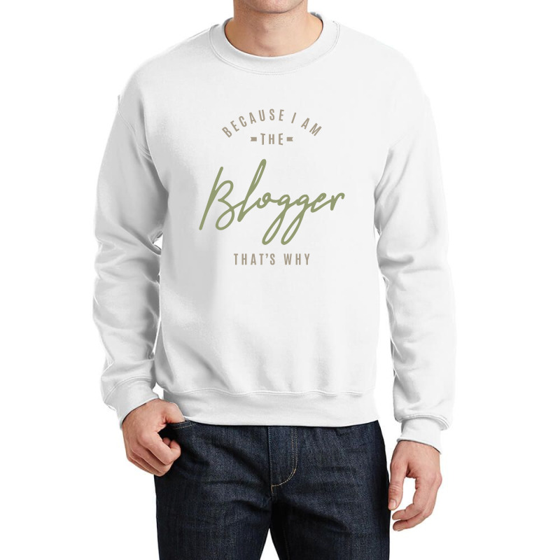 Blogger Crewneck Sweatshirt by Ale Ceconello | Artistshot