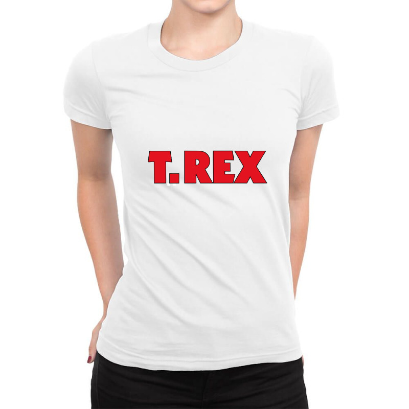 T Rex Solid Gold Ladies Fitted T-Shirt by cm-arts | Artistshot