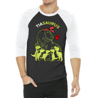 Tiasaurus Tia 5 Kids Dinosaur Aunt Auntie Tita 3/4 Sleeve Shirt | Artistshot