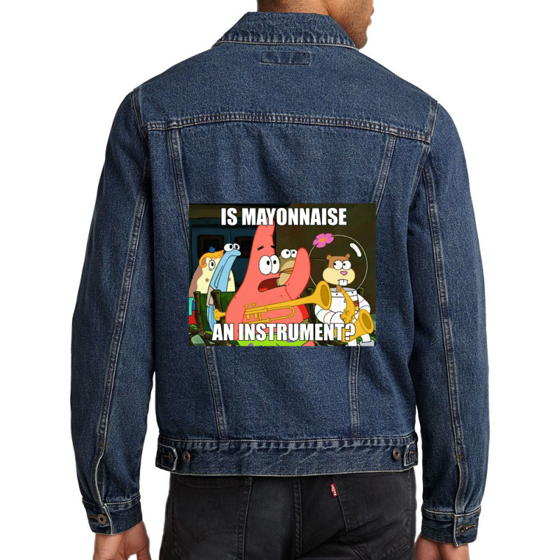 Is Mayonnaise And Instrument Large Men Denim Jacket by KaitlynnBuckley | Artistshot