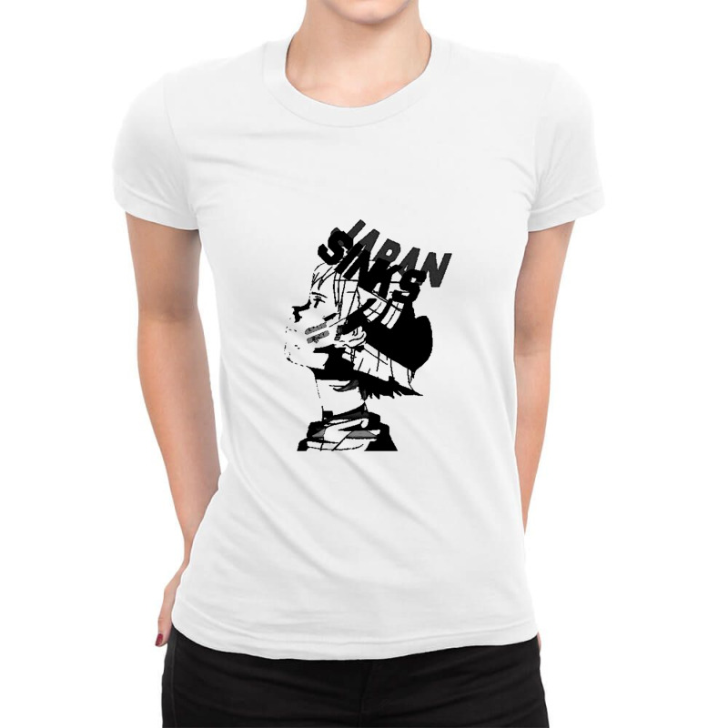 Japan Sinks Ladies Fitted T-Shirt by cm-arts | Artistshot