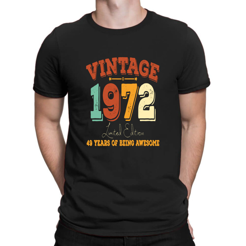 Vintage 1972, 50th Birthday Gift T-shirt | Artistshot