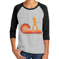 1970's Retro Style Disco Dancer Silhouette Disco Youth 3/4 Sleeve | Artistshot