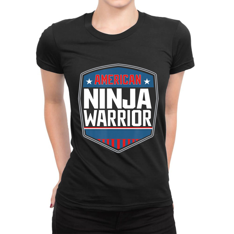 American Ninja Warrior Standard Ladies Fitted T-Shirt by laughingtuy | Artistshot