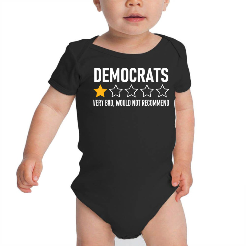 Democrats Very Bad Would Not Recommend 1 Star Review Rating T Shirt Baby Bodysuit | Artistshot