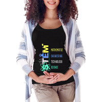 Stem Education Science Teacher Math Engineer Technology Maternity Scoop Neck T-shirt | Artistshot