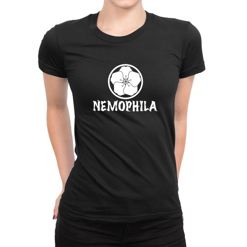 Nemophila White Ladies Fitted T-Shirt by cm-arts | Artistshot