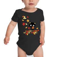 Chococat Enjoy The Little Things Fall Leaves Baby Bodysuit | Artistshot