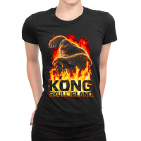 Kong Skull Island Out Of The Fire Ladies Fitted T-shirt | Artistshot