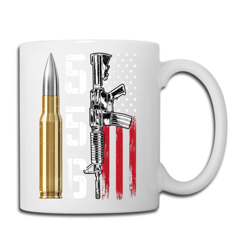 Ar-15 American Flag, Ar15 Rifle Sling Gift Gun Owner Back Coffee Mug by rayhenault | Artistshot