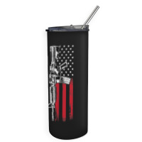 Ar-15 American Flag, Ar15 Rifle Sling Gift Gun Owner Back Skinny Tumbler | Artistshot