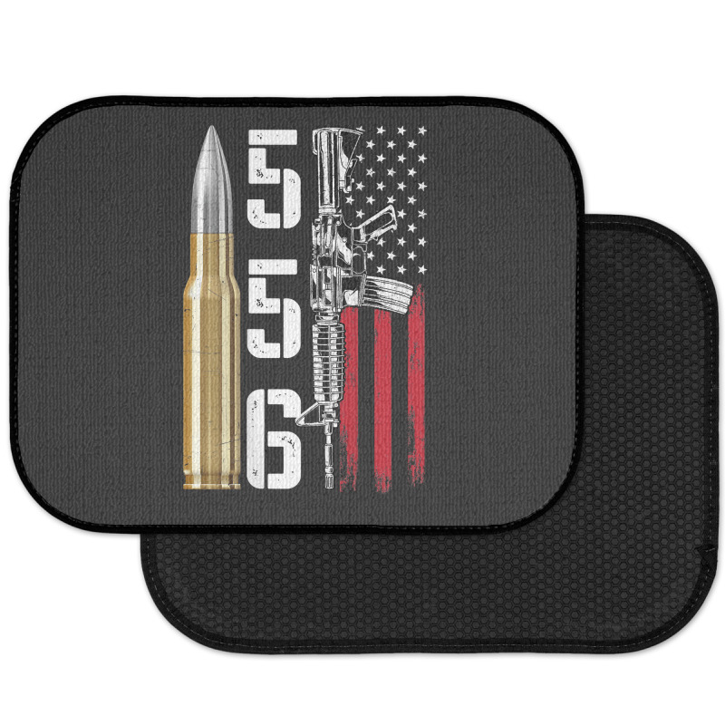 Ar-15 American Flag, Ar15 Rifle Sling Gift Gun Owner Back Rear Car Mat by rayhenault | Artistshot