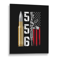 Ar-15 American Flag, Ar15 Rifle Sling Gift Gun Owner Back Metal Print Vertical | Artistshot