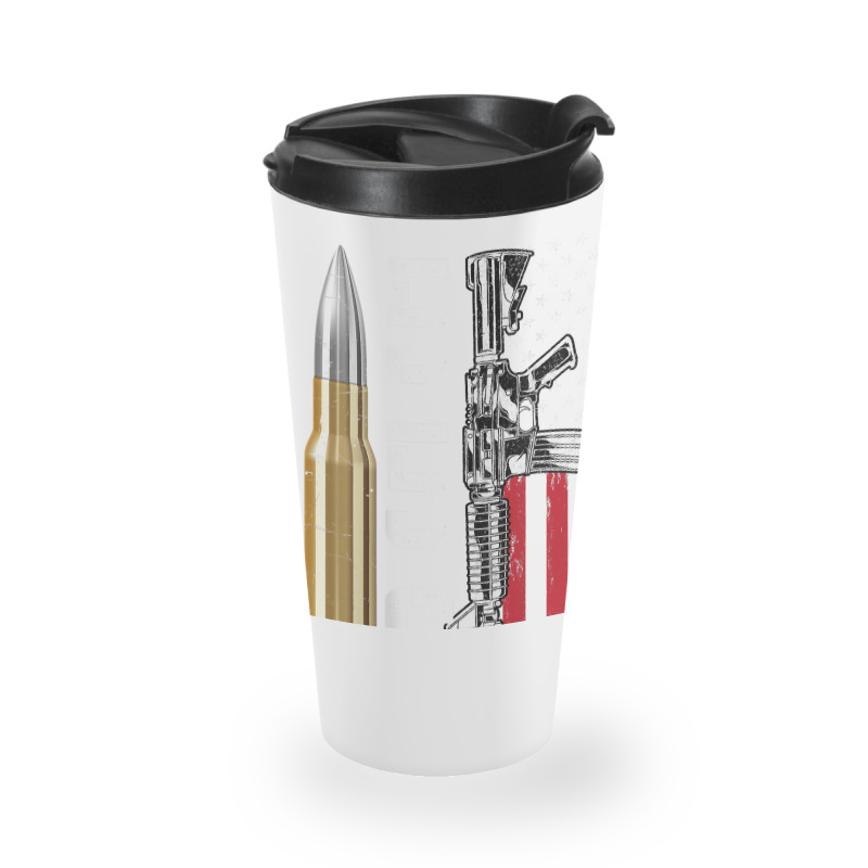 Ar-15 American Flag, Ar15 Rifle Sling Gift Gun Owner Back Travel Mug by rayhenault | Artistshot