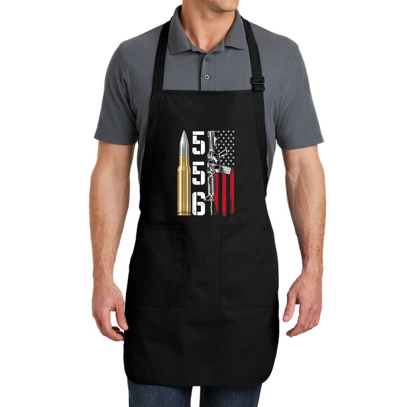 Ar-15 American Flag, Ar15 Rifle Sling Gift Gun Owner Back Full-Length Apron by rayhenault | Artistshot