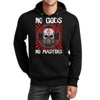 No Gods No Masters Anarchist Voluntaryist Atheist Agorism Unisex Hoodie | Artistshot