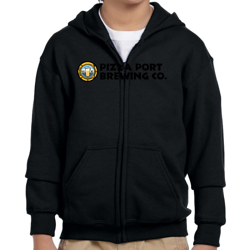 Pizza Port Youth Zipper Hoodie by cm-arts | Artistshot