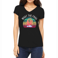 What The Frag Funny Saltwater Coral Reef Aquarium Aquarist Women's V-neck T-shirt | Artistshot