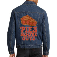 Funny Thanksgiving Pies Before Guys For Women And Girls Men Denim Jacket | Artistshot