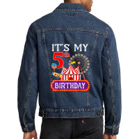 It's My 5th Birthday Ringmaster Circus Theme Carnival Bday Men Denim Jacket | Artistshot