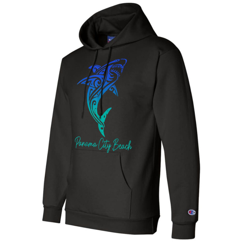 Panama City Beach Fl Shark Scuba Diving Surfer Florida Surf T Shirt Champion Hoodie by cm-arts | Artistshot