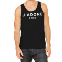 I Love Paris J Adore Paris France Black Graphic T Shirt Tank Top | Artistshot