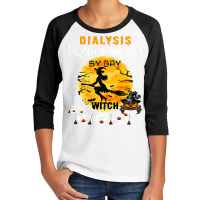 Dialysis Nurse By Day Witch By Night Halloween Nephrology Youth 3/4 Sleeve | Artistshot