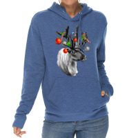 Reindeer With Lightweight Hoodie | Artistshot
