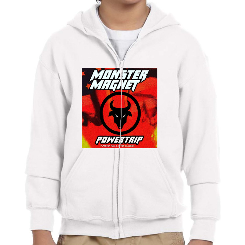 Monster Magnet Youth Zipper Hoodie by cm-arts | Artistshot