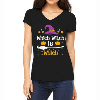 Which Witch Is Which Halloween Costume English Grammar Women's V-neck T-shirt | Artistshot