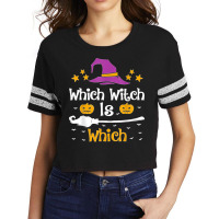 Which Witch Is Which Halloween Costume English Grammar Scorecard Crop Tee | Artistshot