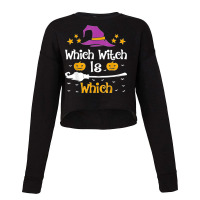 Which Witch Is Which Halloween Costume English Grammar Cropped Sweater | Artistshot