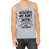 Dear Auntie, Thanks For Being My Aunt Tank Top | Artistshot